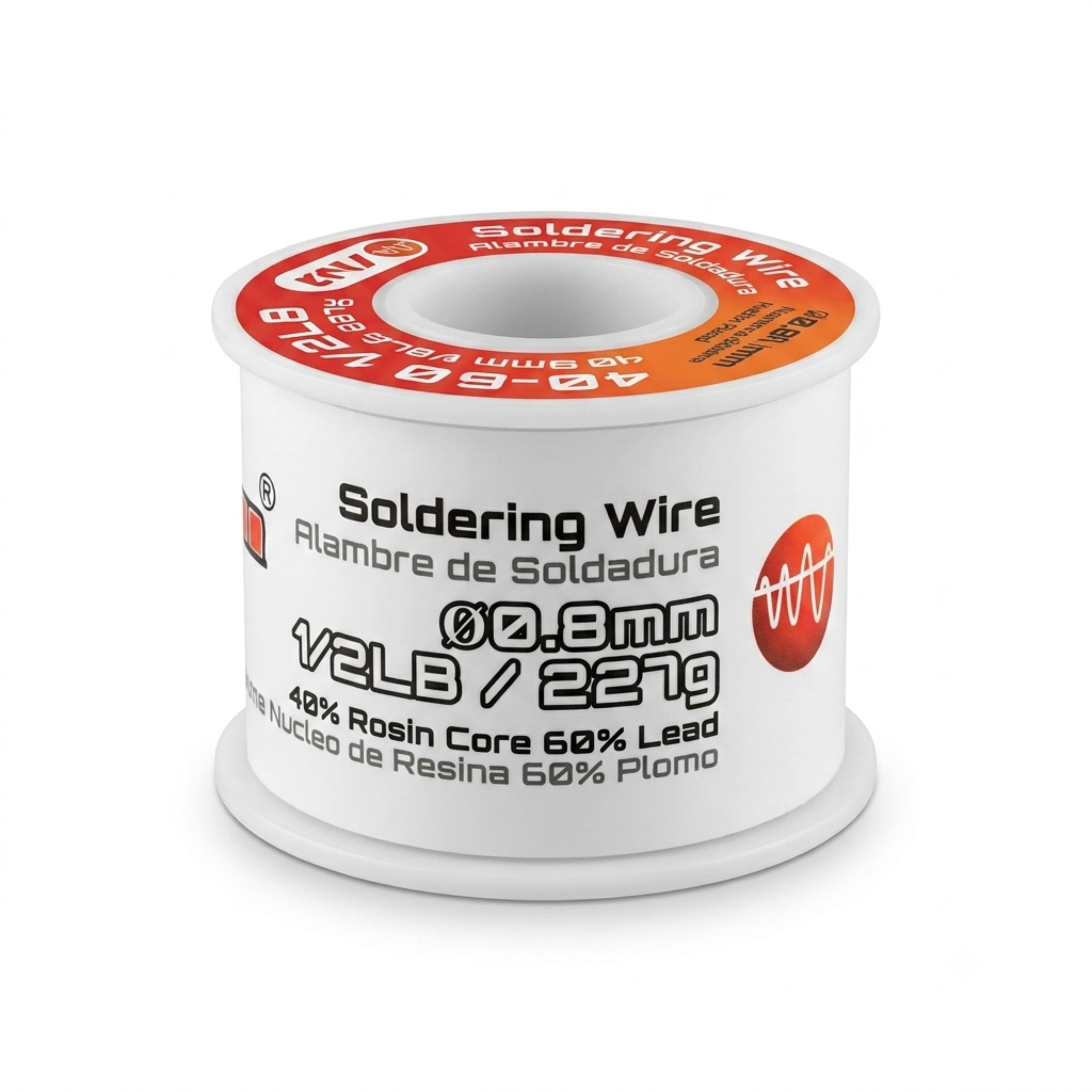  ESTAÑO 0.8MM 40-60 1/ 2 LB NIPPONAMERICA 1/ 2 LIBRA   