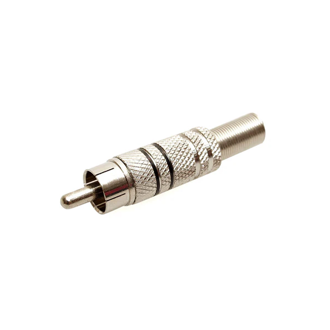  CONECTOR RCA MACHO NIQUEL NEGRO JCM    