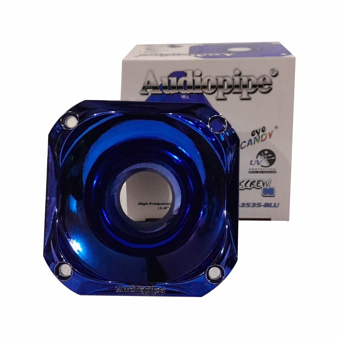  DIFUSOR  1 Pulgadas AZUL 3.5 PulgadasX3.5 Pulgadas AUDIOPIPE ROSCA METALICA   