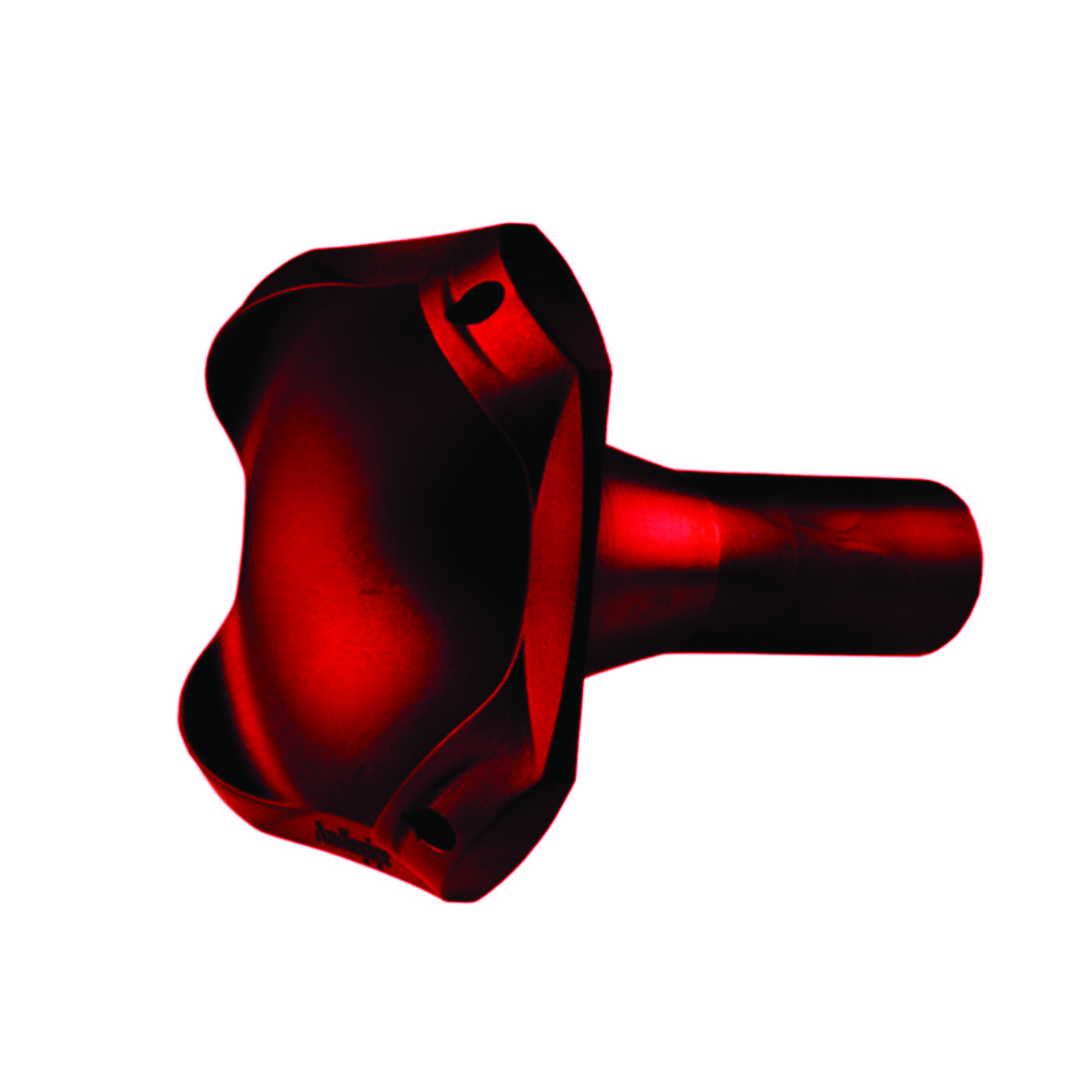  DIFUSOR  1 Pulgadas ROJO 5.5 PulgadasX5.5 PulgadasX4.3 Pulgadas AUDIOPIPE TROMPETA ROSCA METALICA  