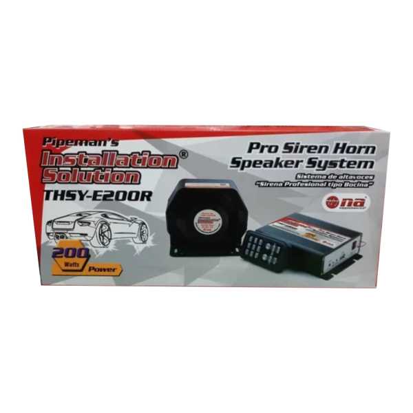  KIT DE CORNETA SIRENA IPO BOCINA PA Pipemans 200w MAX 420Hz-1770Hz  