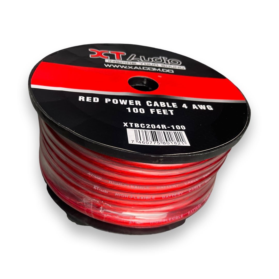  CABLE PODER #4 ROJO XT AUDIO    